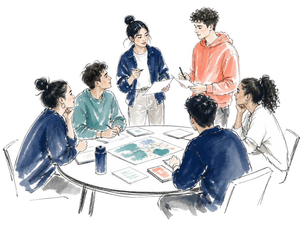 Illustration, Le Bureau